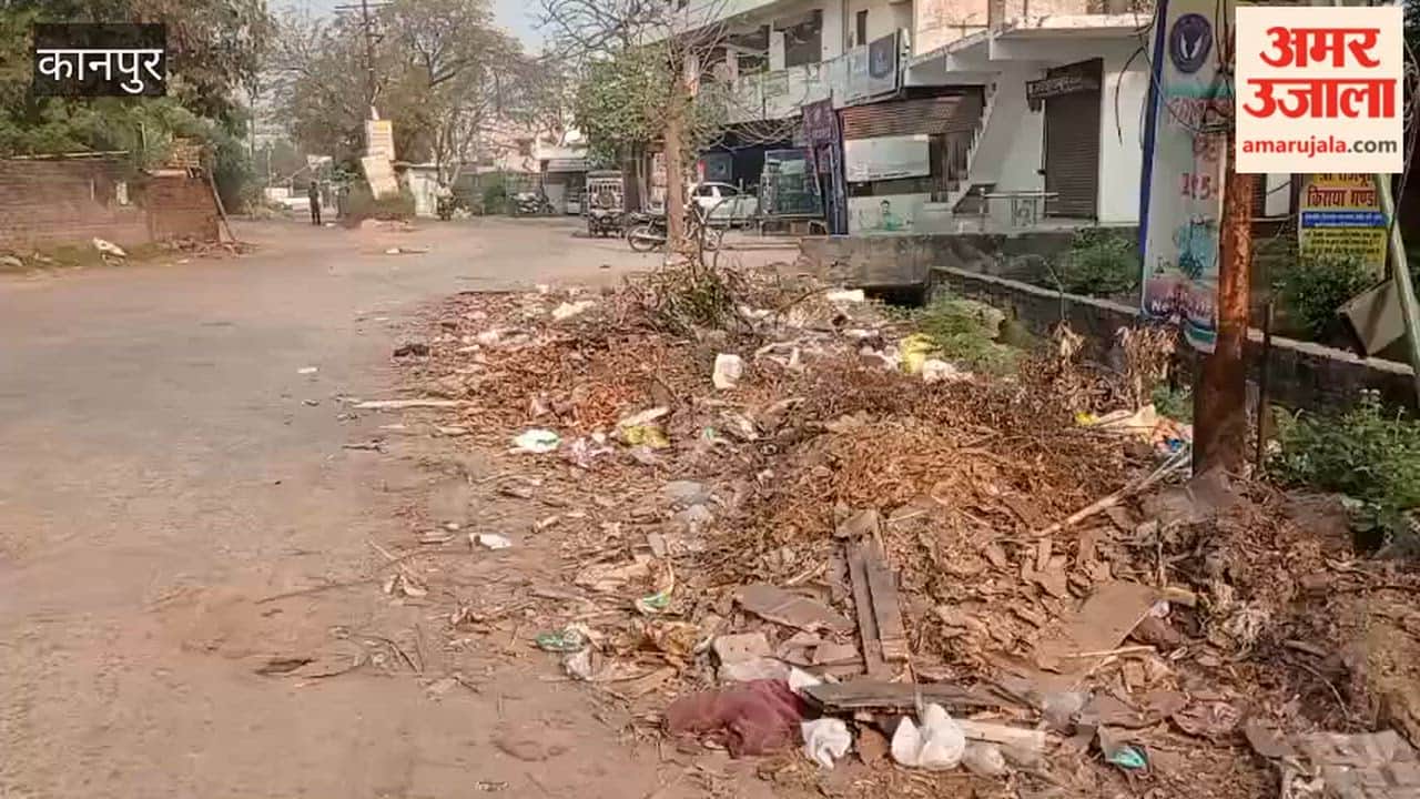 Kanpur: Piles of garbage pile up in Navsheeldham, causing inconvenience to residents