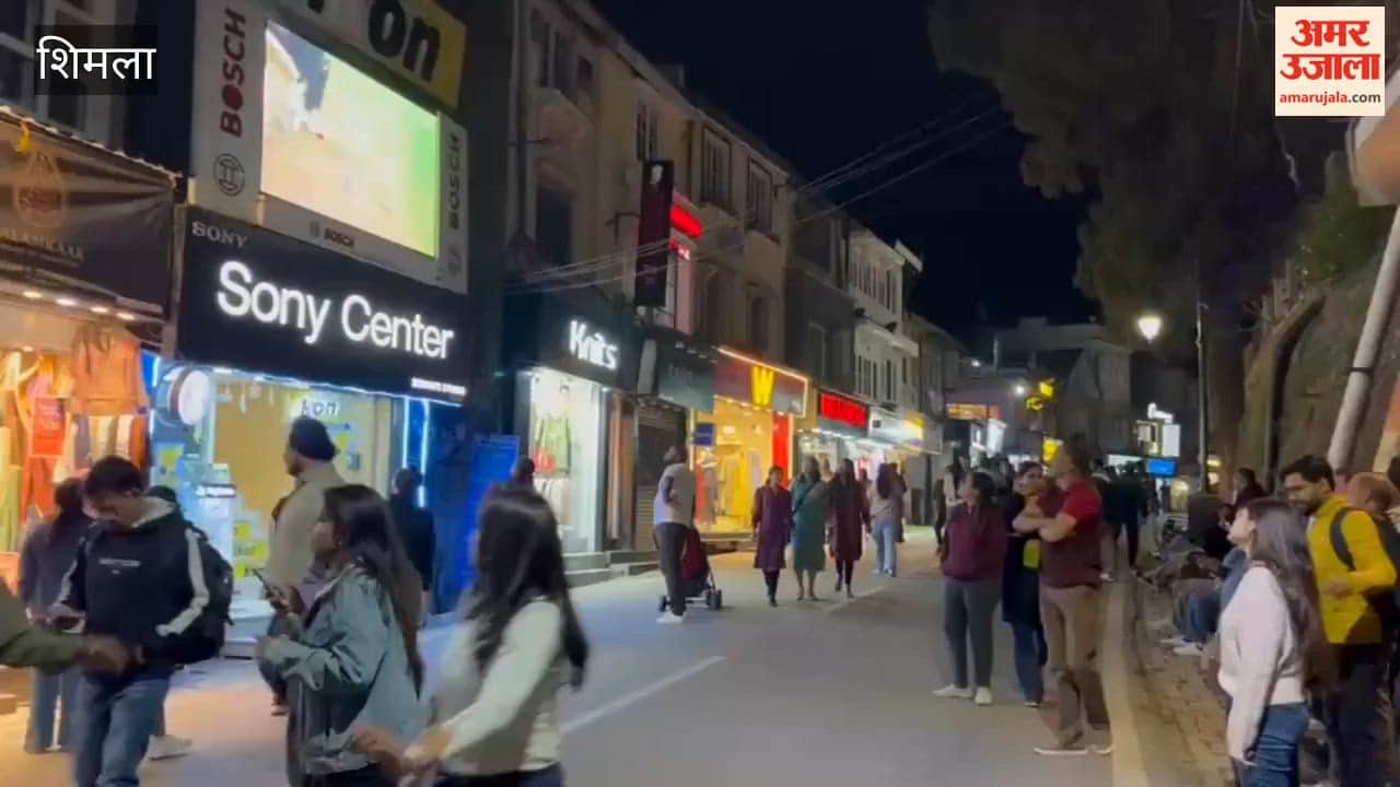 Video Late-night celebrations in Shimla over India's victory, with firecrackers and fireworks