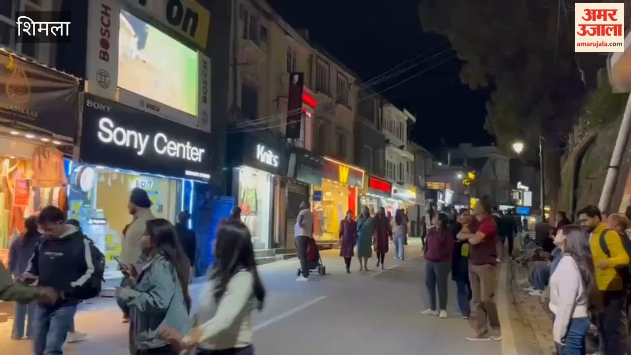 Video Late-night celebrations in Shimla over India's victory, with firecrackers and fireworks