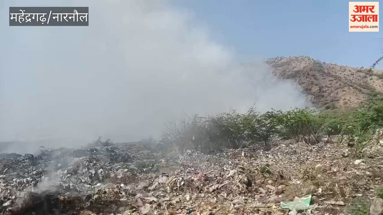 A massive fire broke out in the dumping yard