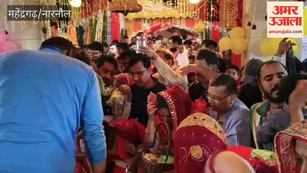 Devotees thronged the Shitla Mata Temple