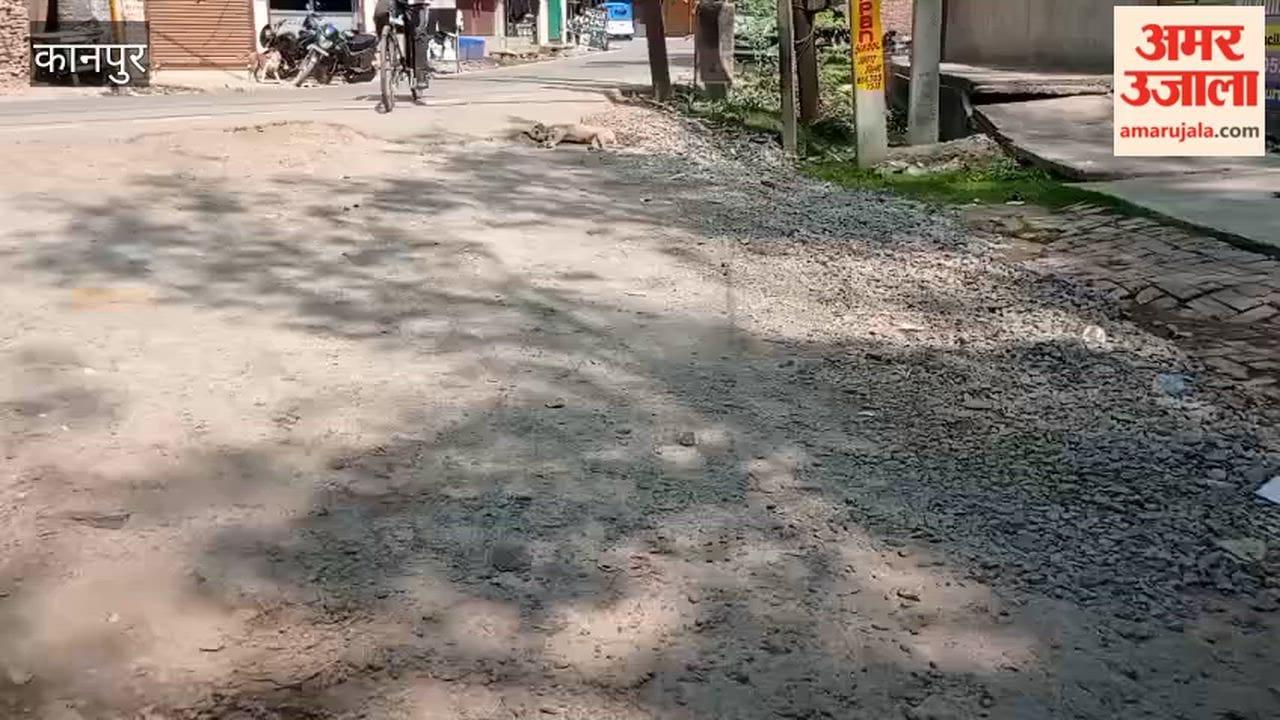 Kanpur: Gravel spread on the Mandhana culvert road, causing accidents