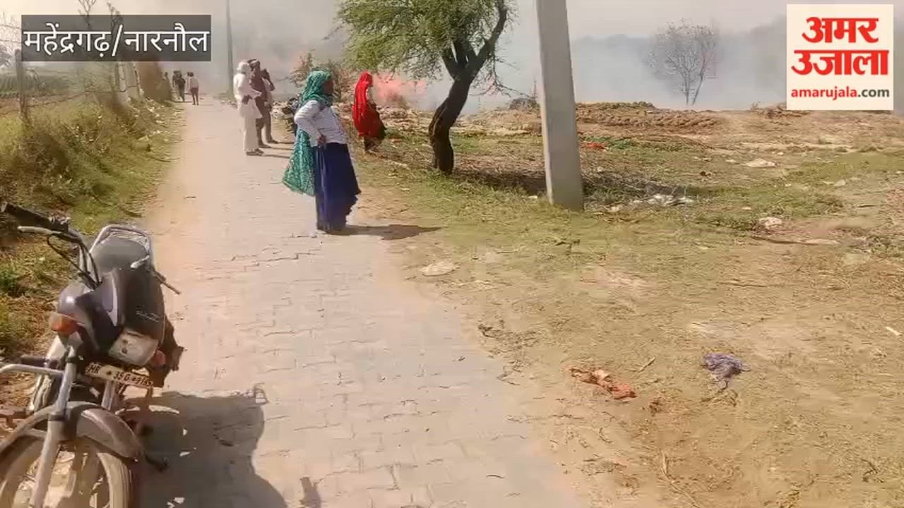 Fire breaks out in Narnaul village