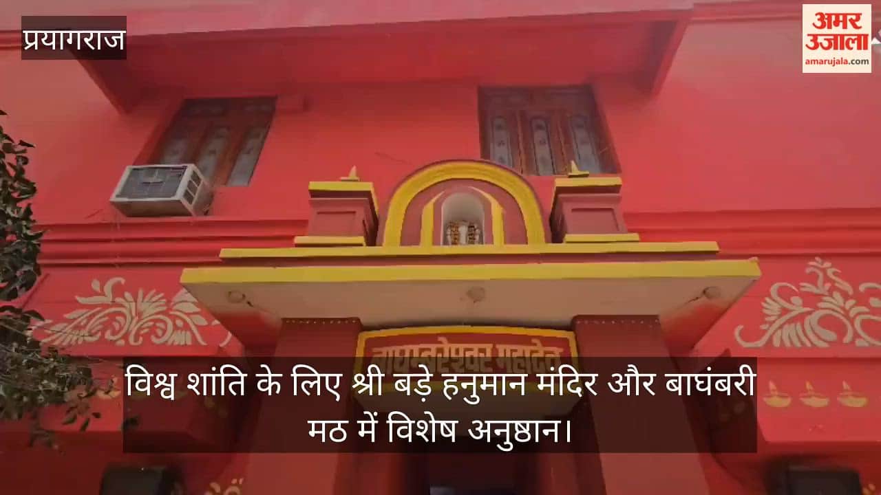 Special rituals for world peace at Shri Bade Hanuman Temple and Baghambari Math