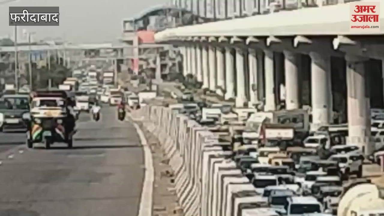 heavy traffic jam due to diwali-dhanteras festival in Faridabad