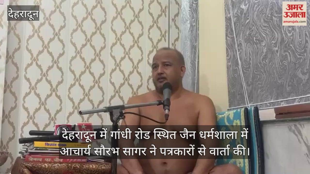 Acharya Saurabh Sagar spoke to the journalists and gave information about the Panch Kalyan Pratishtha Mahotsav.