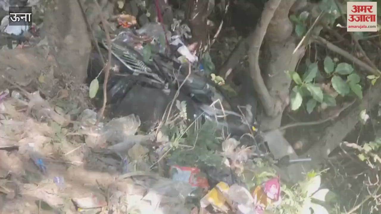 Una Abandoned bike found in ditch near Chintpurni Shambhu barrier no clue of owner