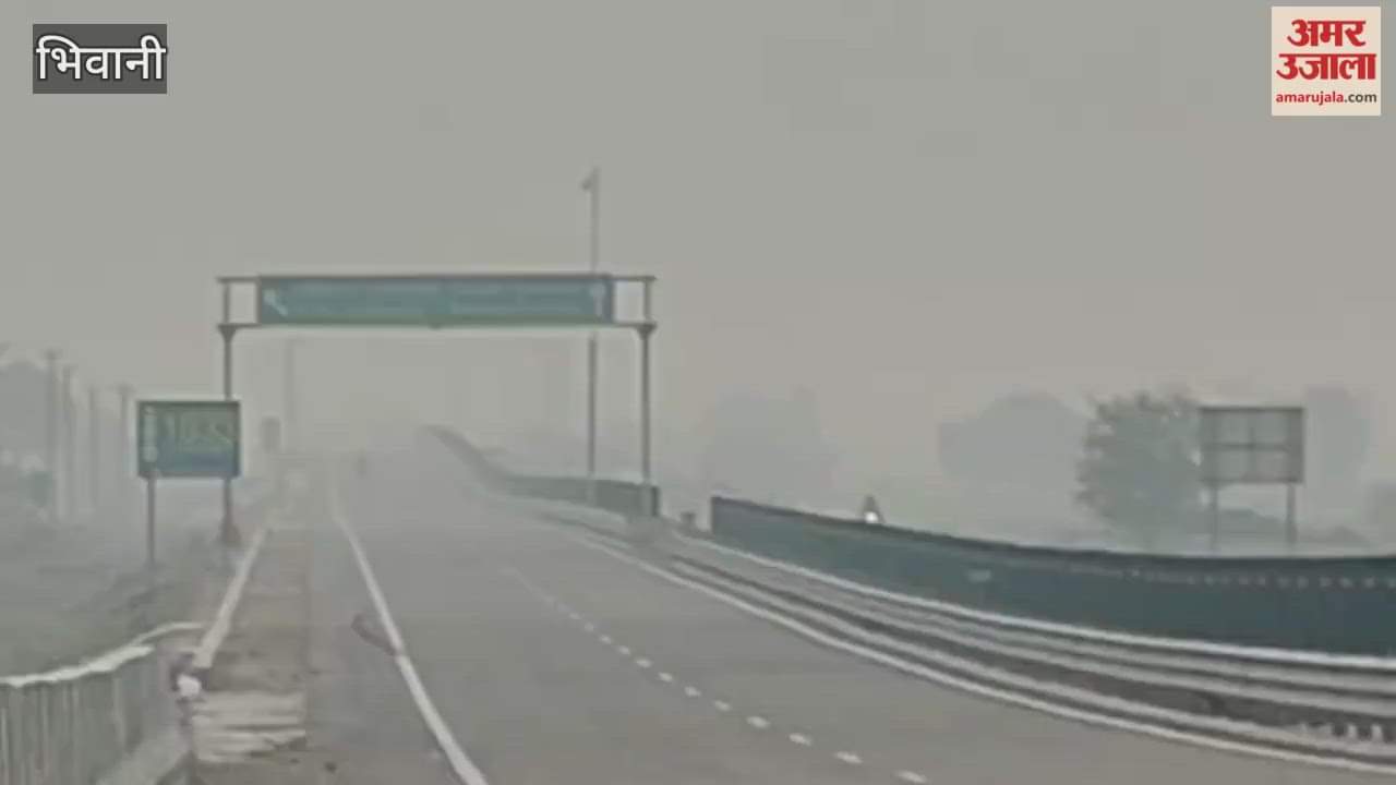 AQI crosses 350 in Bhiwani, smoky haze lingers on national highway
