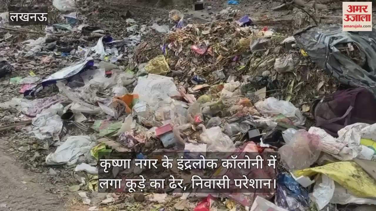 Video : कृष्णा नगर के इंद्रलोक कॉलोनी में लगा कूड़े का ढेर, निवासी परेशान