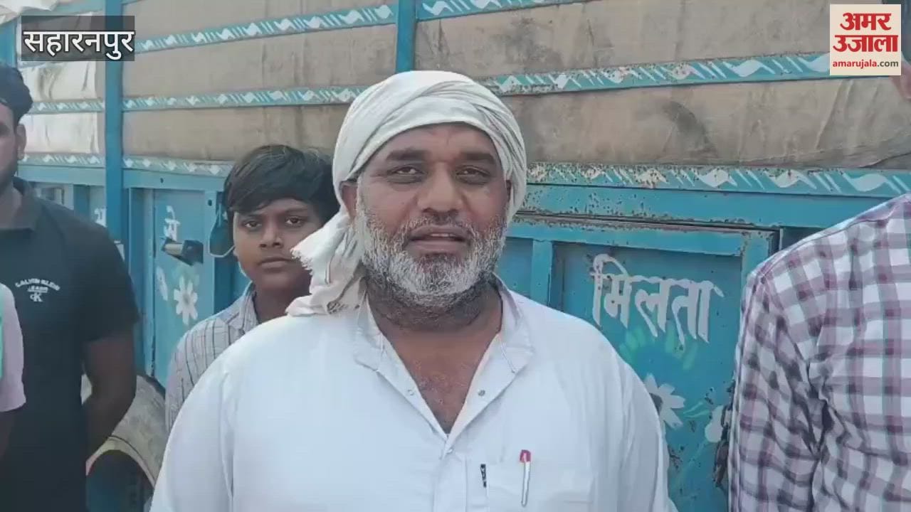 Saharanpur: Paddy tractor-trolley stopped at Thinikund Barrage for the third day