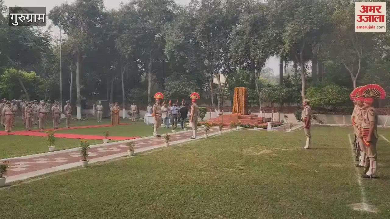 Tributes paid to martyred policemen in Gurugram