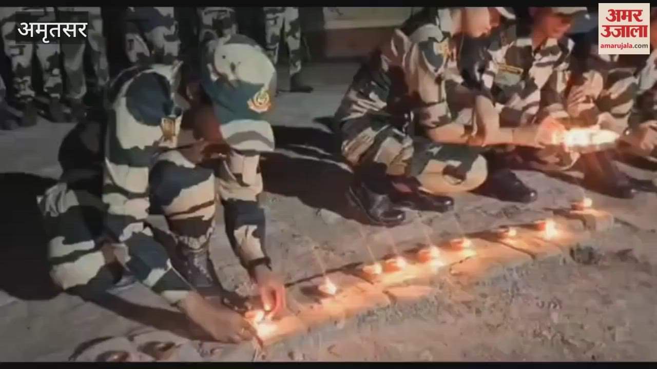 BSF jawans celebrated Diwali at Ajnala border