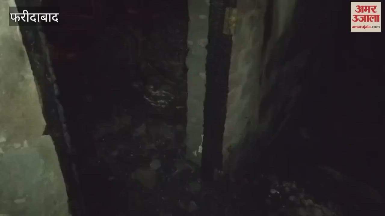 fire brigade brought under control fire in seat cover shop at nit in Faridabad