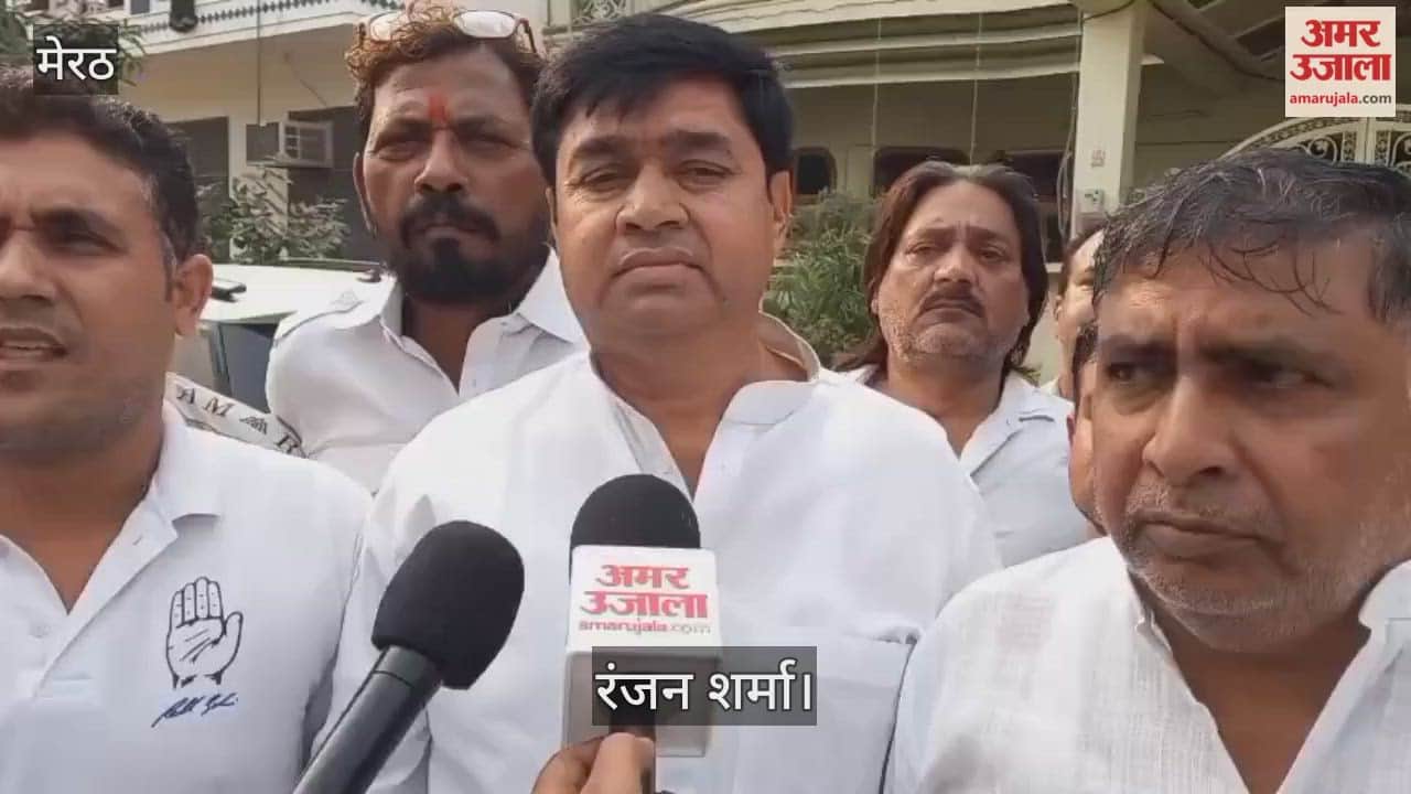 Meerut: Congress Metropolitan President Ranjan Sharma said - While teaching the lessons of goons, the minister himself became a goon.
