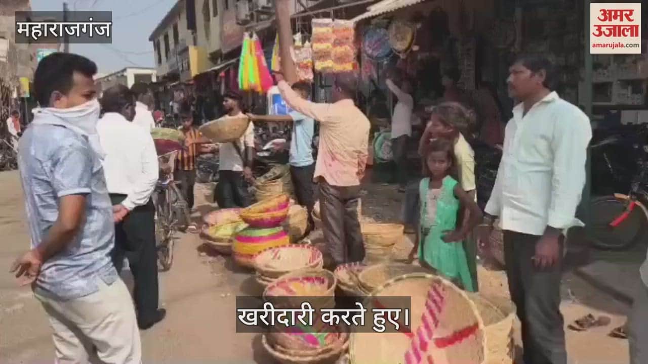 Cleaning of ghats on Chhath festival, crowd gathered for sale