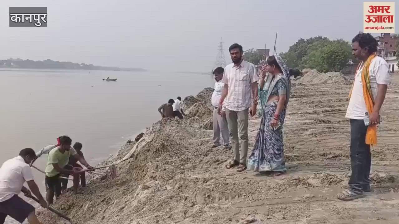 Preparations for Chhath Puja are complete at the ghats, with the eroded areas leveled