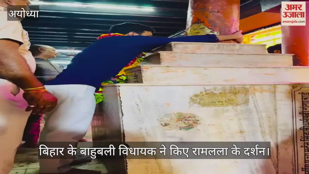 बिहार के बाहुबली विधायक ने किए रामलला के दर्शन, बोले- नीतीश कुमार फिर बनेंगे मुख्यमंत्री