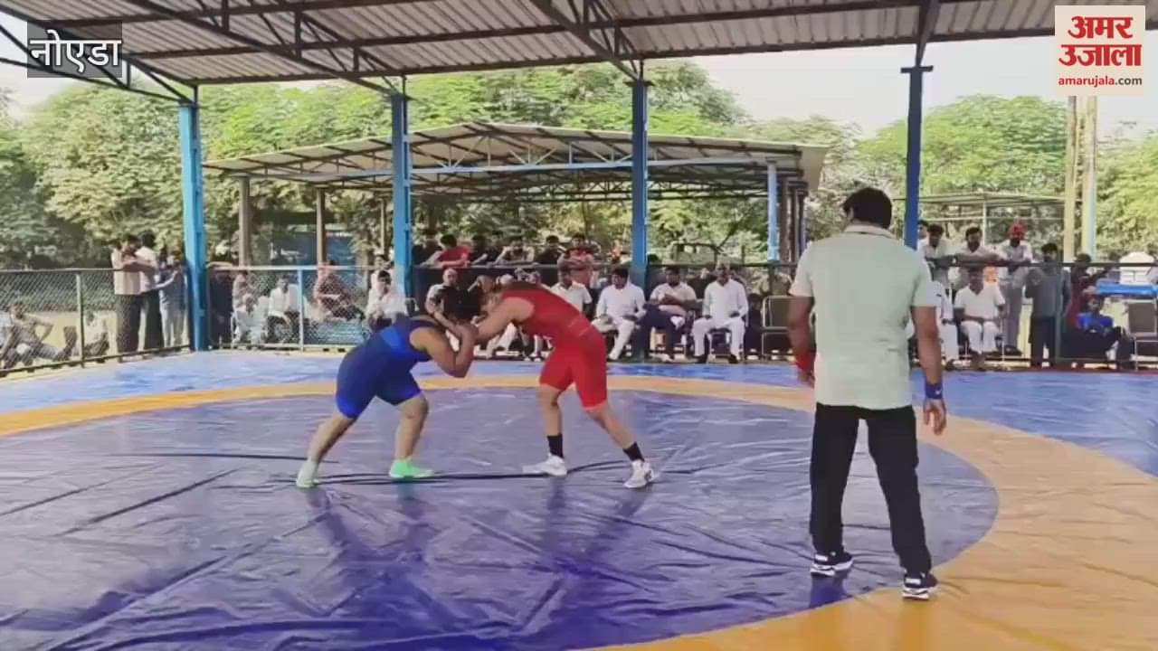 Wrestlers showed strength in state level trials in Noida