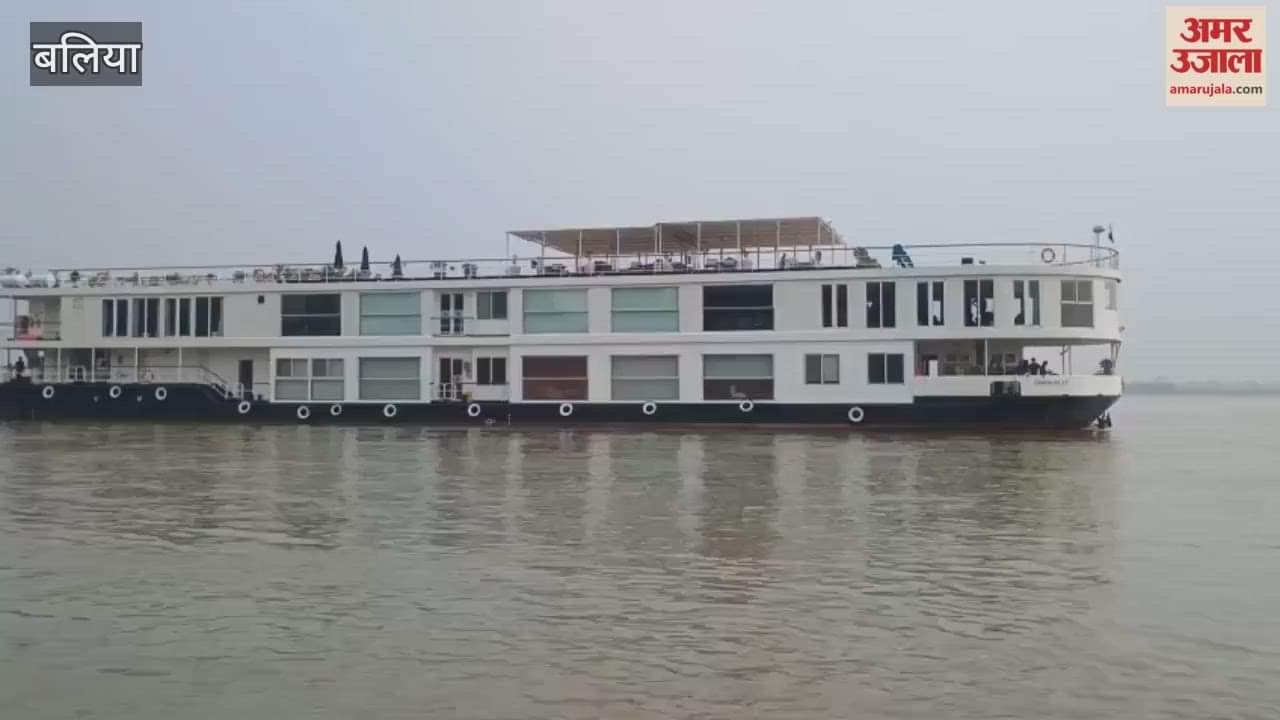 foreign tourists reached Navapura Ghat in Ghazipur by cruise