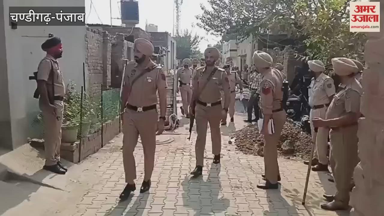 Joint action by Moga Police and Municipal Corporation, Yellow Claw on illegal property of drug smuggler