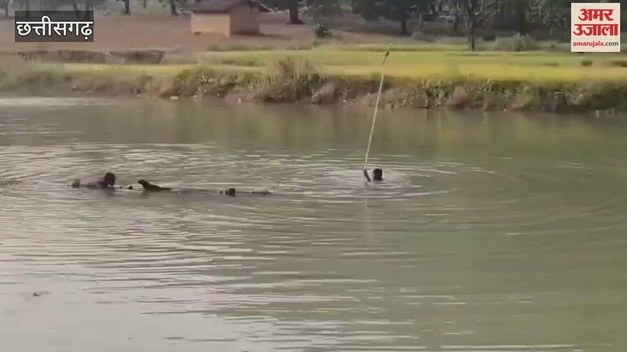 Man drowns in pond villagers retrieve body from 12-feet deep water