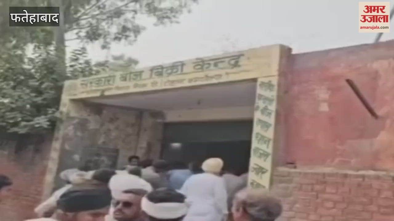 Uproar at seed distribution center in Tohana, Fatehabad; seeds distributed in police presence