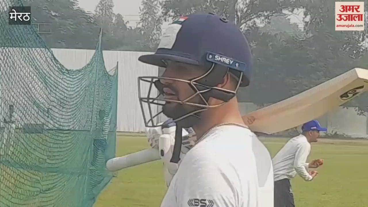 Meerut: Sameer Rizvi practiced at Bhamashah Stadium