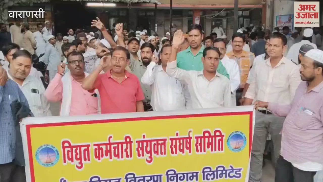 Electricity workers in Banaras protested against privatization