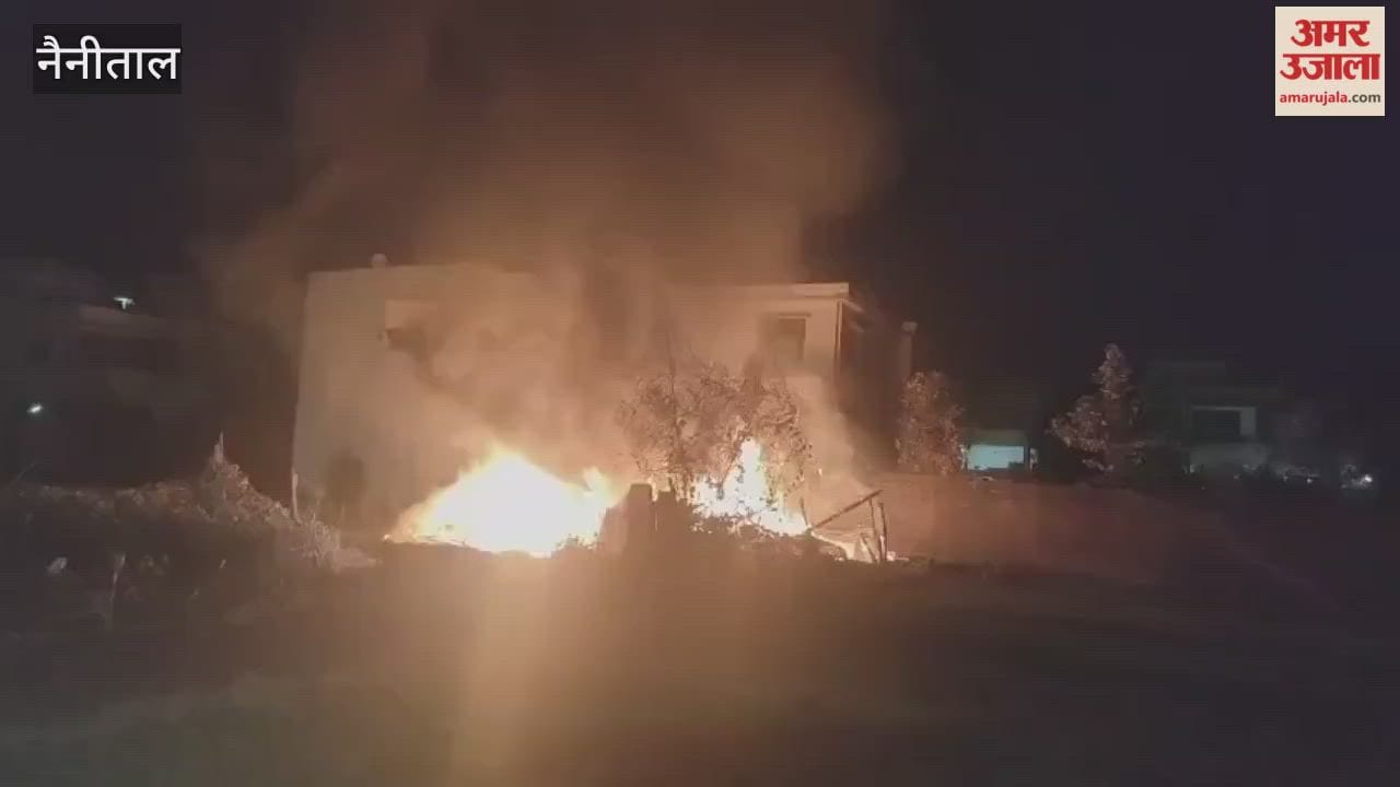A rocket burned down a hut in haldwani