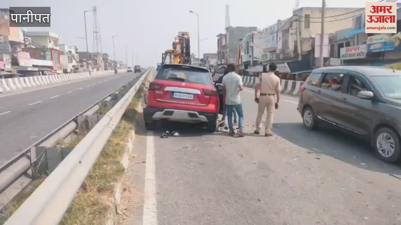 SHO and two others injured in a road accident in Panipat