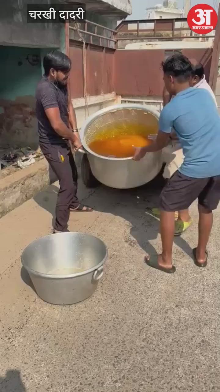 Food Safety Department raided sweet shop in Charkhi-Dadri and destroyed 150 kg of syrup