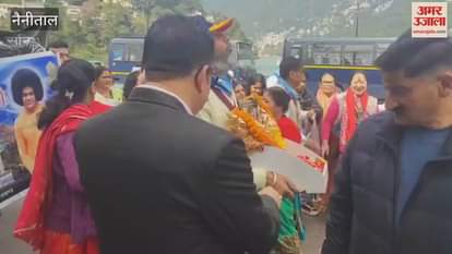 Sri Sathya Sai Baba's divine chariot welcomed in Nainital