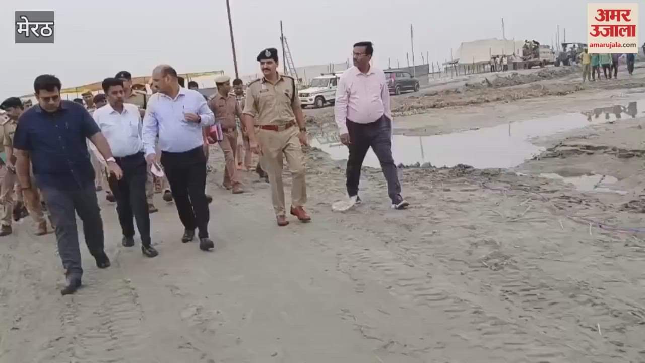 Senior Officials Inspect Preparations for Makhdumpur Fair in Hastinapur