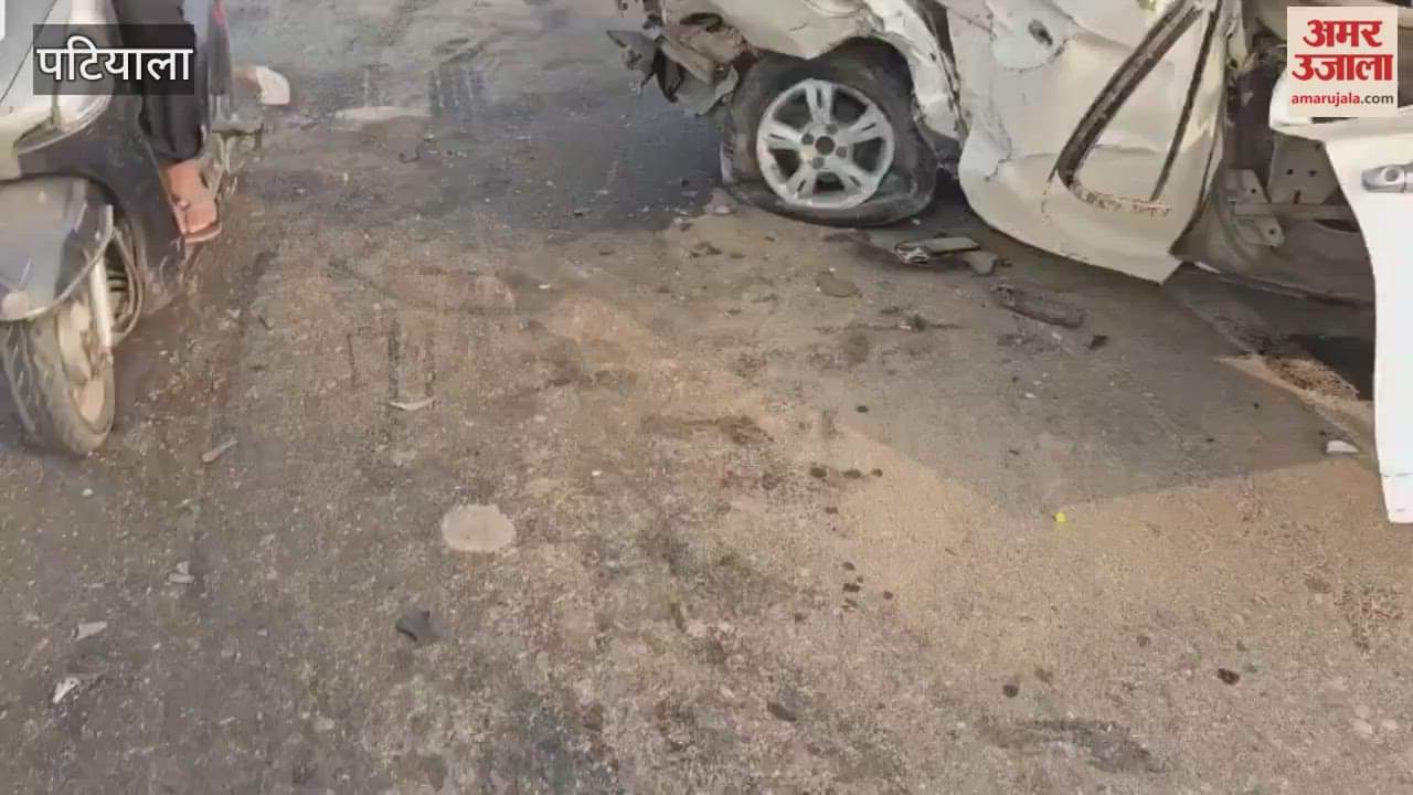 Car accident on Rajpura-Patiala highway three youths injured