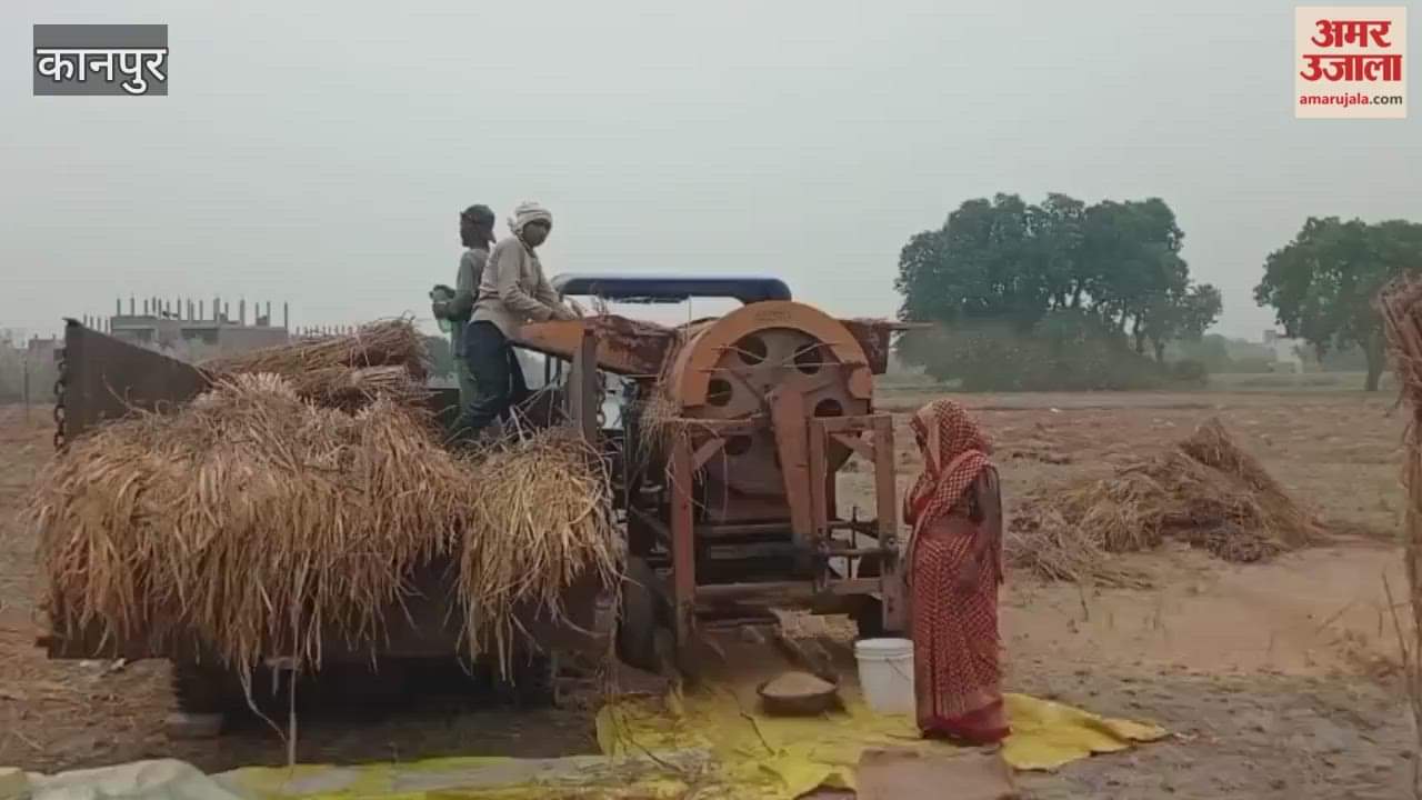 Kanpur: Paddy threshing begins, new rice will be available soon