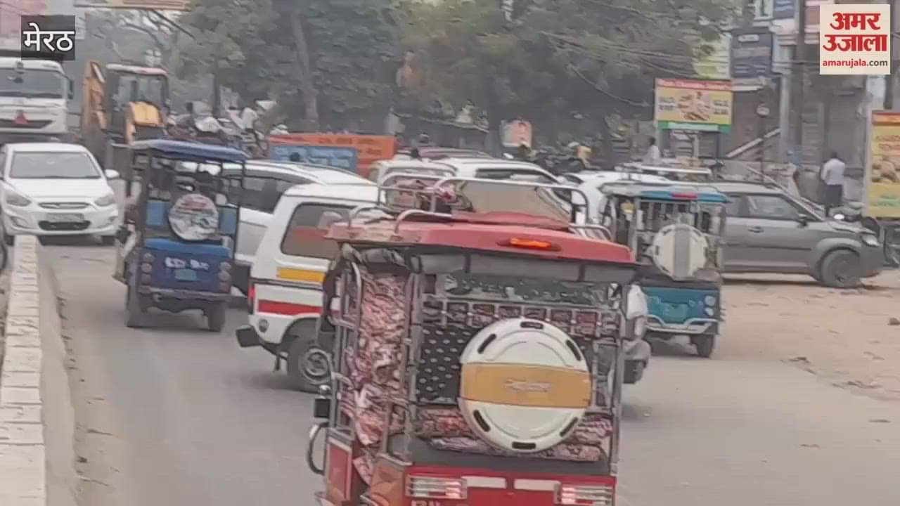 Meerut: Police construction begins on Garh Road, blocking both sides, diverting routes
