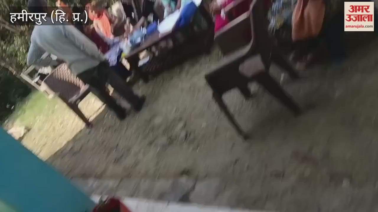 Hamirpur X-ray screening camp organised at Ayushman Arogya Mandir Galot Kalan four people found to have symptoms of TB