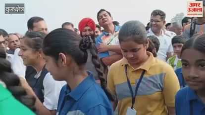 Youths showed enthusiasm in the Run for Unity in the holy city of Kurukshetra