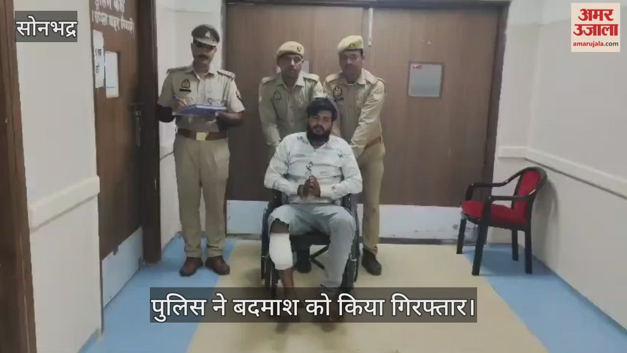 sonbhadra police Encounter cattle smuggler injured and three accomplices abscond