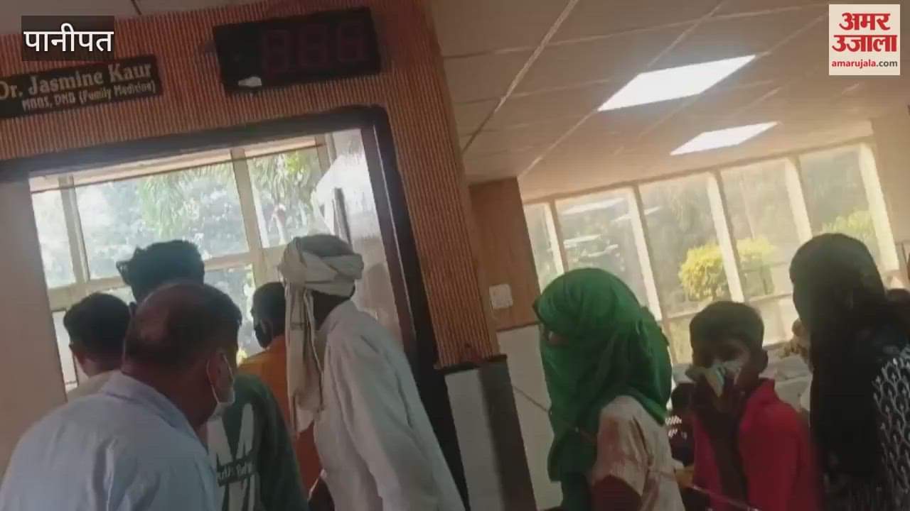 Patients suffering from viral fever and cough and cold started increasing in the hospital in Panipat