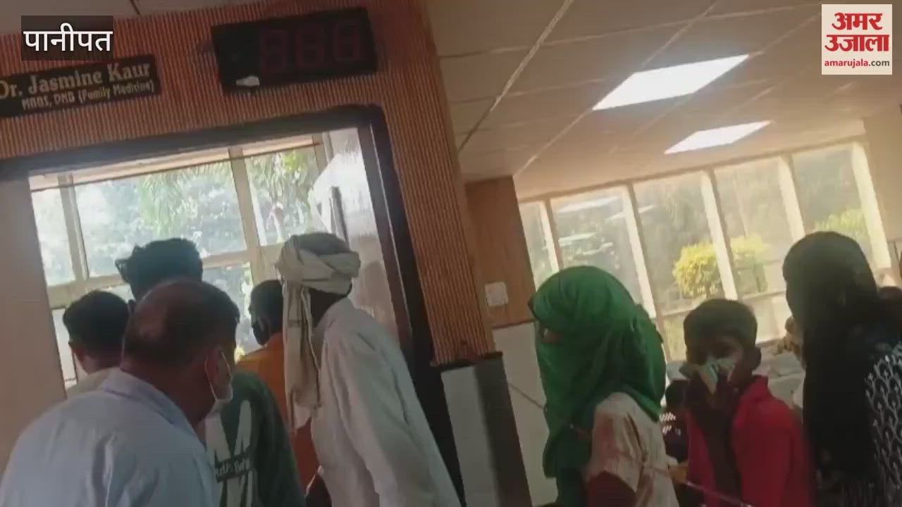 Patients suffering from viral fever and cough and cold started increasing in the hospital in Panipat