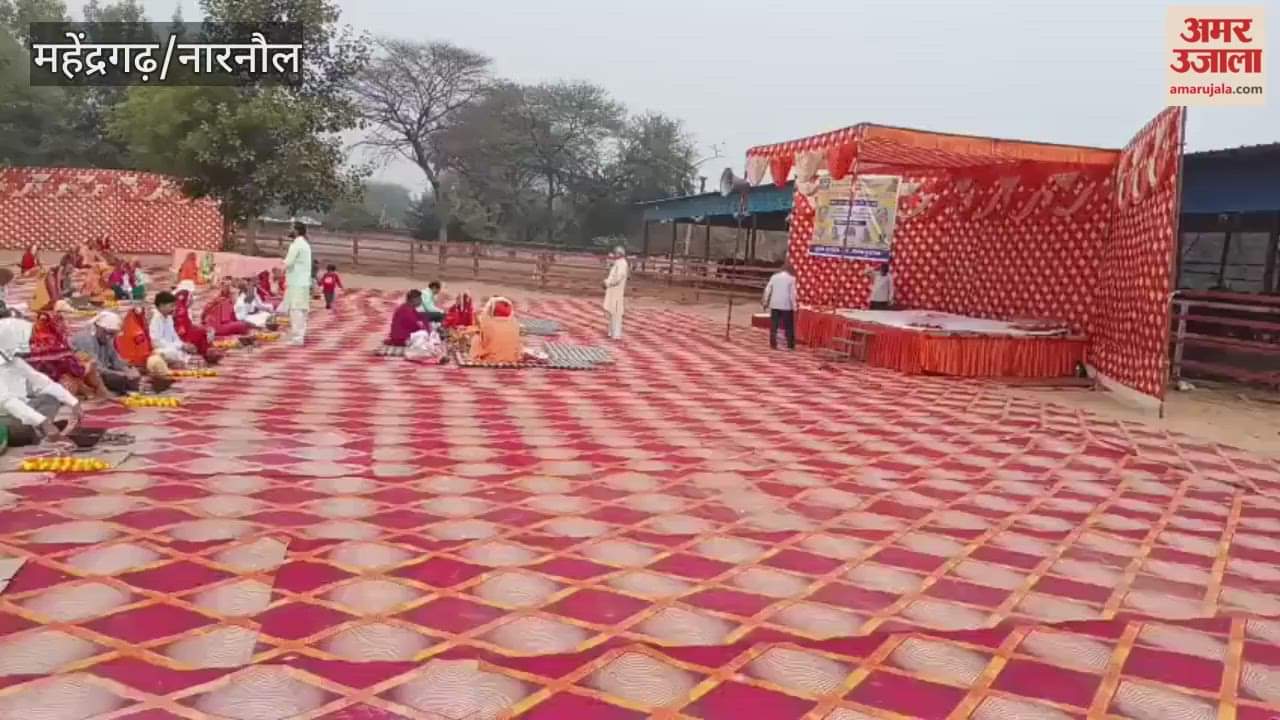 108-kund yajna was performed on the occasion of Gopashtami at Shri Goshala Dholposh Ashram in Mahendragarh