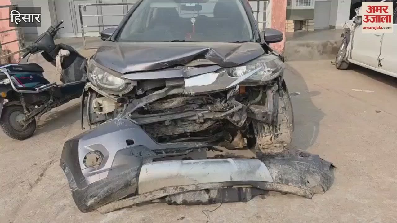 Uncontrolled car hits parked vehicle in Hisar, one youth arrested