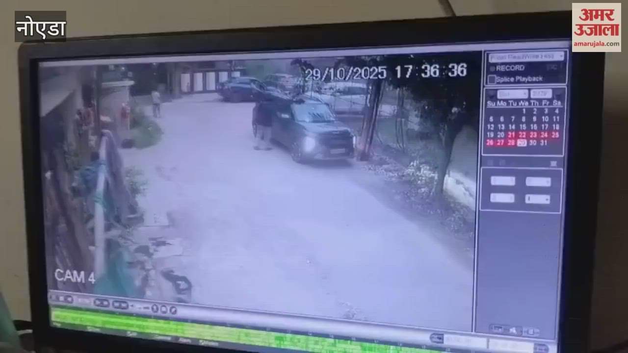 CCTV video of four year old innocent died in car accident in Noida Sector 31