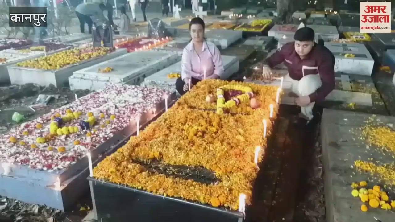 Kanpur: Candles lit tombs to remember ancestors on All Souls' Day