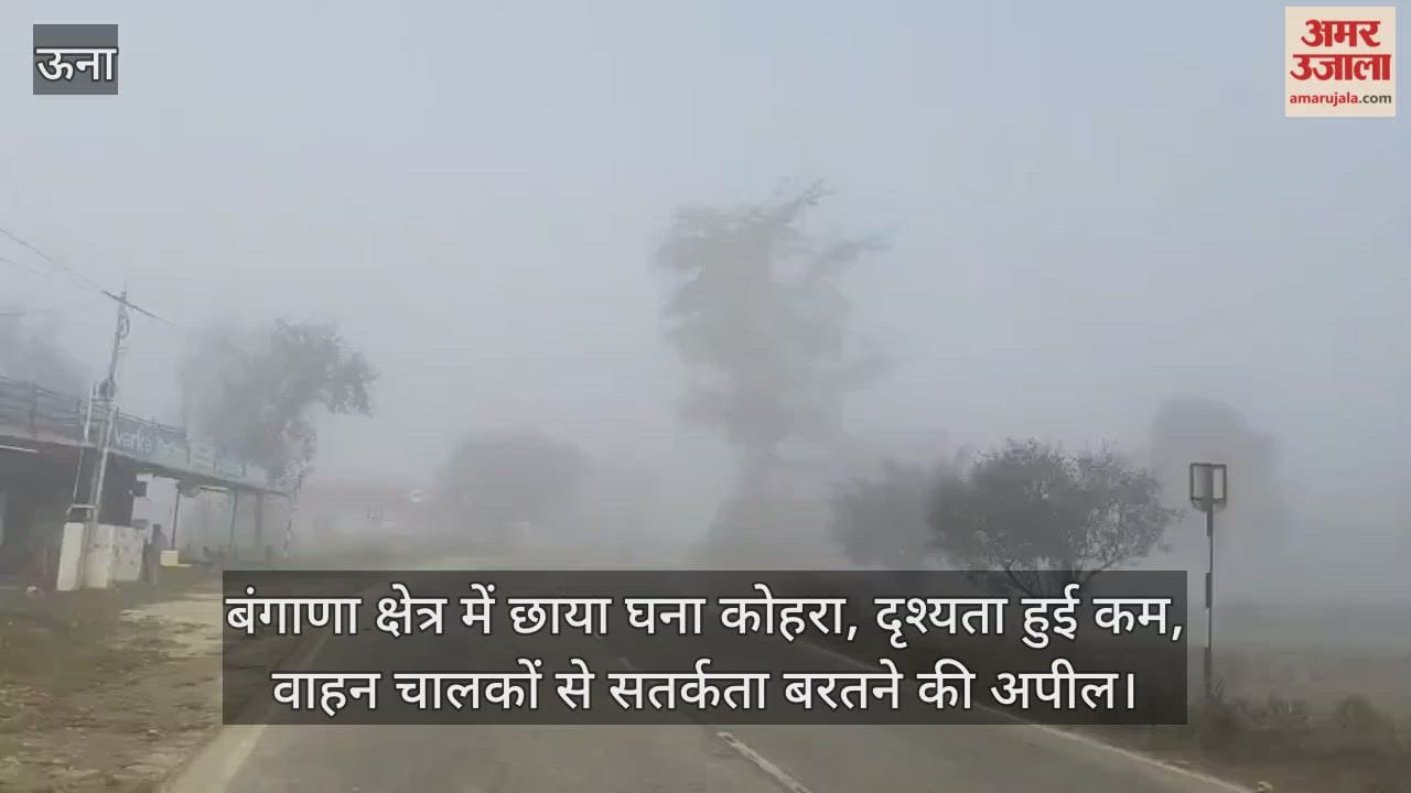 Dense fog engulfs Bangana area, reducing visibility; drivers urged to exercise caution