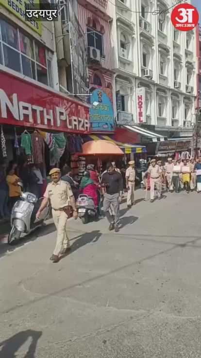 Udaipur News: police parade sword fighting and firing suspects disguised as women