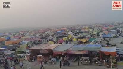 Meerut: More than four lakh devotees reached Makhdoompur Ganga Ghat.