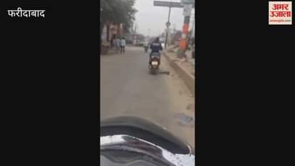 faridabad Police action on accused in case of killer on T-shirt and 420 written on scooter