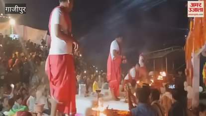 Countless lamps were lit on Dev Deepawali in Ghazipur.